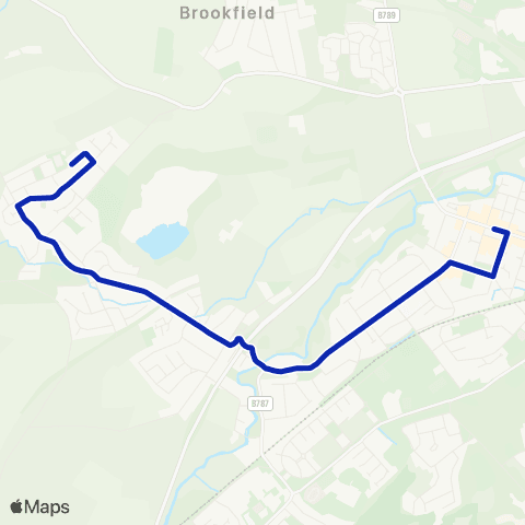 McGill's Bus Service East Road - Houston Square map