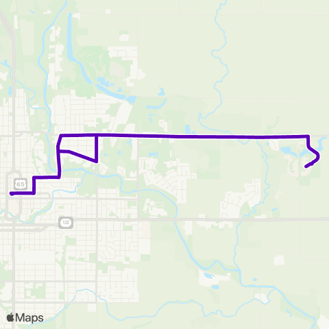 Mason City Transit Northeast map