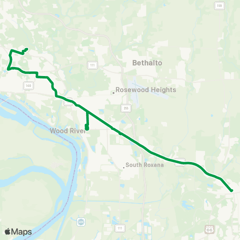 Madison County Transit 07 Alton - Edwardsville map