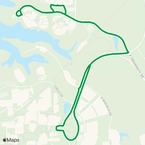 Madison County Transit 17 Cougar Shuttle map