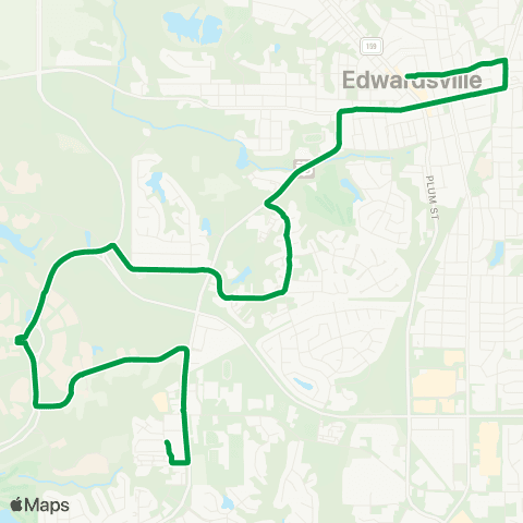 Madison County Transit 22 University Shuttle map