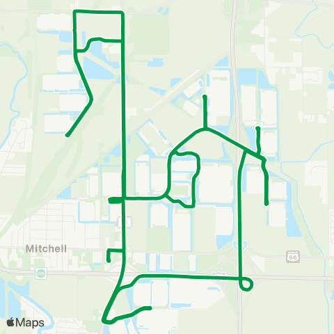 Madison County Transit 23 Logistics Valley Shuttle map