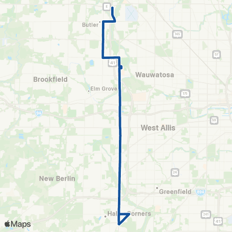 MCTS 108th Street map