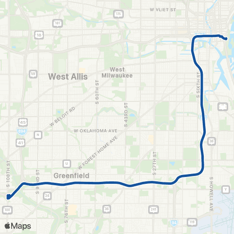 MCTS Hales Corners Summerfest Flyer map