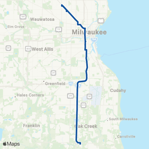 MCTS Amazon Oak Creek map