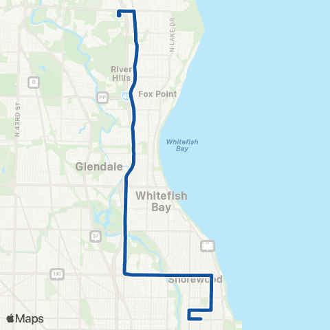 MCTS Port Washington - Capitol map