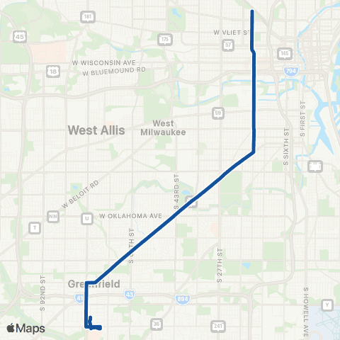 MCTS Forest Home - 16th Street map