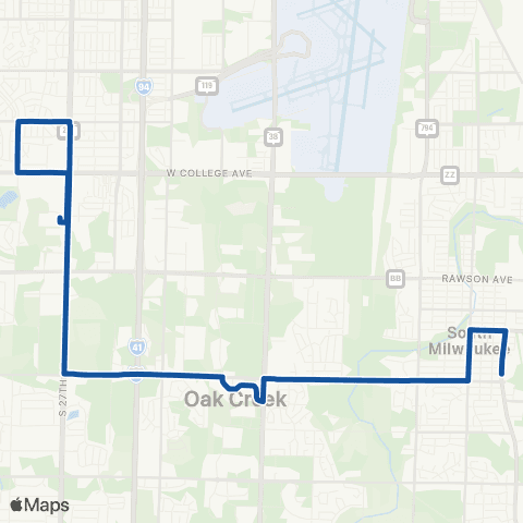 MCTS Drexel Avenue map
