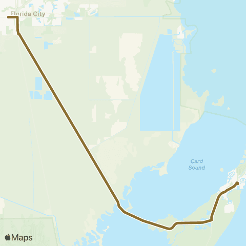 Miami-Dade Transit Card Sound Express map