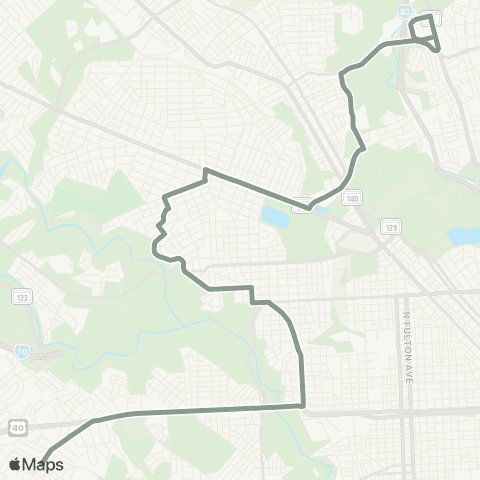 MDOT MTA Westgate - Medfield map