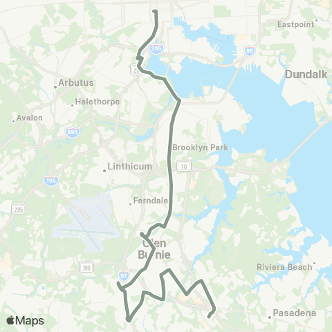 MDOT MTA Patapsco Station - Jumpers Hole map