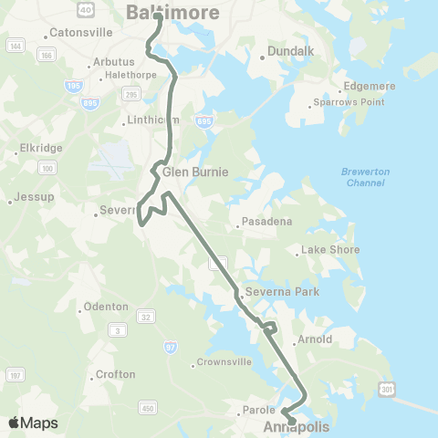 MDOT MTA Patapsco Station - Annapolis map