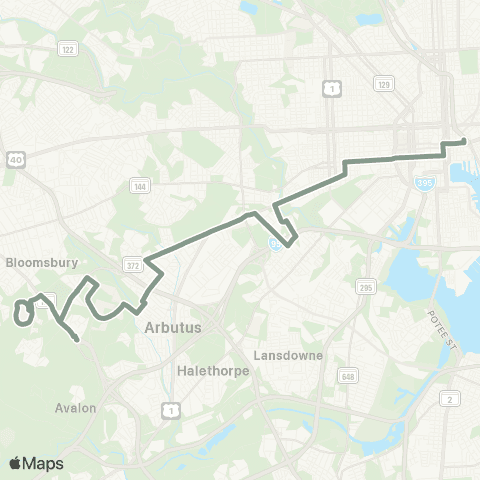 MDOT MTA CCBC - Downtown map