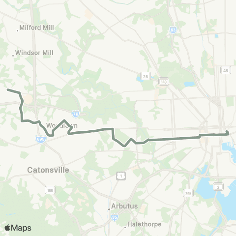 MDOT MTA Downtown - CMS map