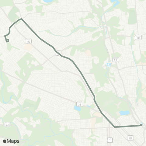MDOT MTA Penn - North - Milford Mill map