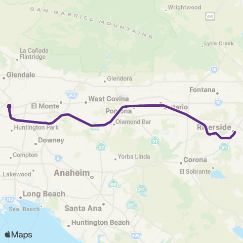 Metrolink Metrolink Riverside Line map