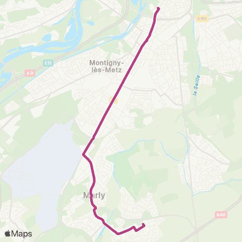 LE MET' République - Marly map