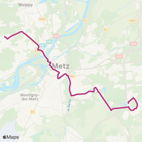LE MET' Grange aux Bois - Plappeville / Devant les Ponts map