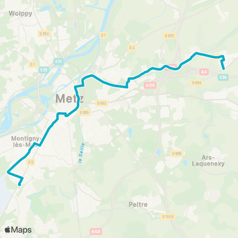 LE MET' Noisseville - Costes et Bellonte map