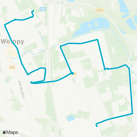 LE MET' Woippy - Intendants Joba map