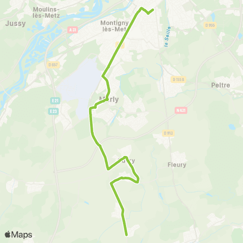LE MET' Pôle d'Echanges Multimodal (PEM) - Coin-s/-Seille map