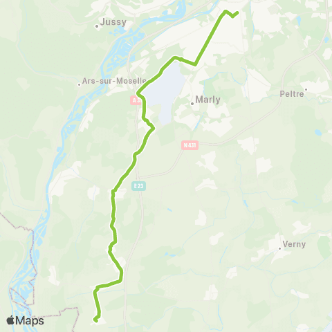 LE MET' Pôle d'Echanges Multimodal (PEM) - Mardigny map