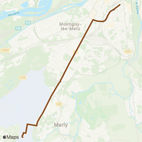 LE MET' Frescaty (Amazon) - Pôle d'Echanges Multimodal (PEM) map