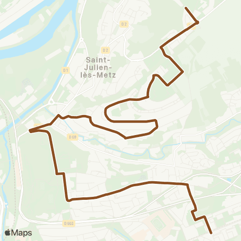 LE MET' Marche Borny - St-Julien-les-Metz map