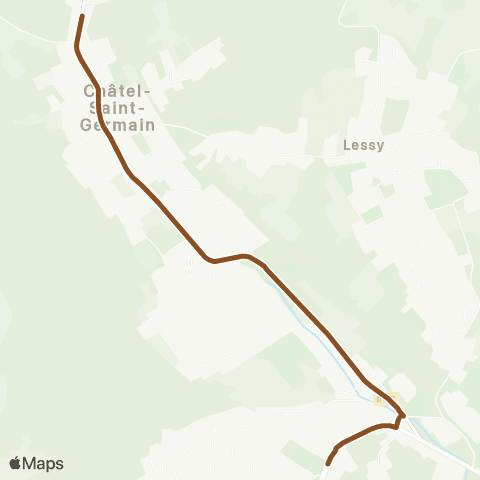 LE MET' Maison Neuve - Chatel St Germain map