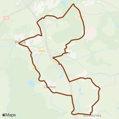 LE MET' Peltre > Mercy > Jury > MCleuves > Chesny > Peltre map