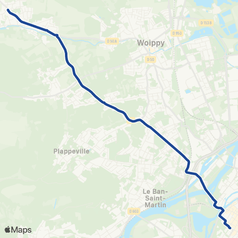 LE MET' Flexo 5 - Kinepolis / Rép. / Saulny map