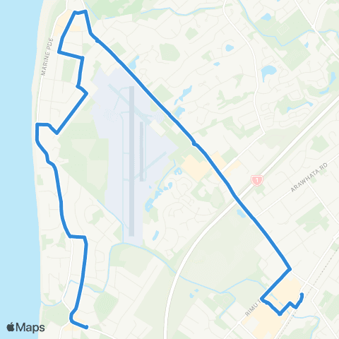 Metlink Raumati Bch - Paraparaumu Bch - Paraparaumu map