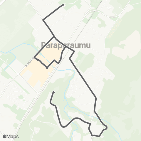 Metlink Paraparaumu E - Paraparaumu - Kāpiti Health Ctr map