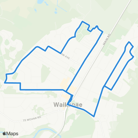 Metlink Waikanae - Waikanae East - Waikanae map