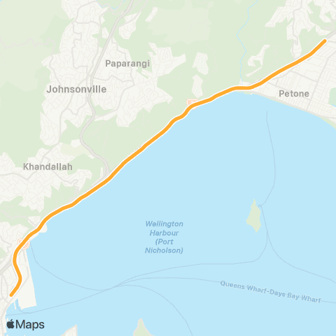 Metlink Melling Line (Melling - Wellington) map