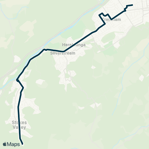 Metlink Stokes Val - St Patrick’s Coll & Fergusson Intermediate Sch map