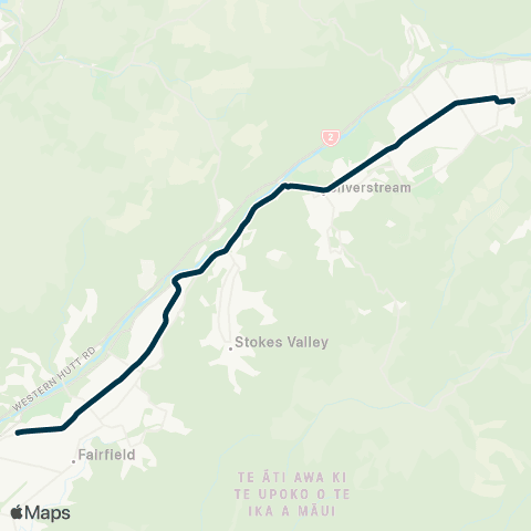 Metlink Upper Hutt - St Oran's Coll - Chilton St James Sch map