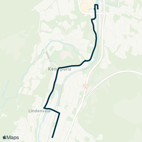 Metlink Tawa College - Porirua Station map