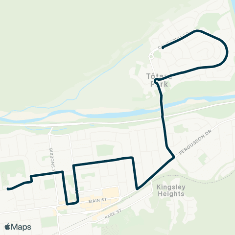 Metlink Totara Pk - Oxford Crescent, St Joseph’s & Maidstone Intermediate Schools map