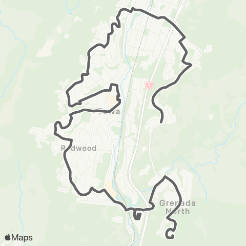 Metlink Greenacres - Tawa - Grenada North map