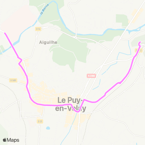 Mobilité-en-Velay Parking Montredon-les Patios du Velay map