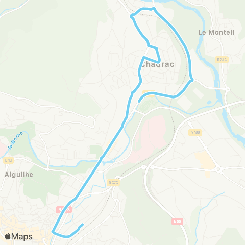 Mobilité-en-Velay Chadrac la Bouteyre map