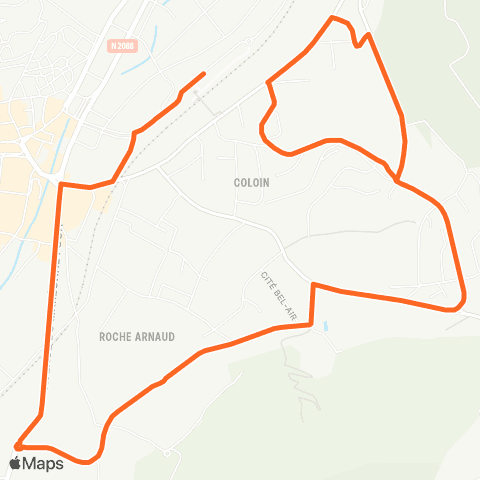 Mobilité-en-Velay Guitard par Bon Secours map