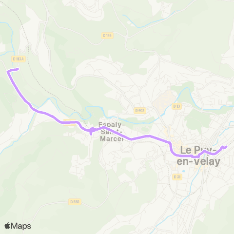 Mobilité-en-Velay Espaly par Michelet map