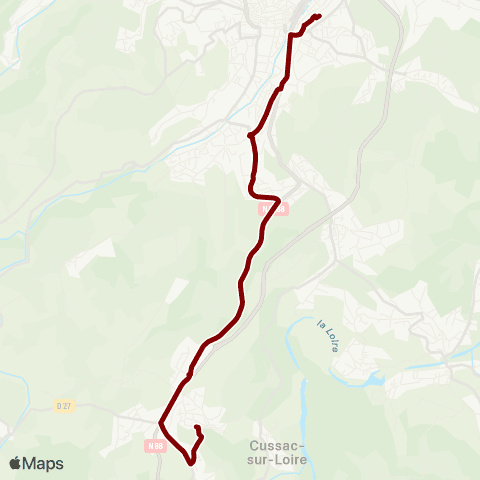 Mobilité-en-Velay Malpas / Riou par Val Vert et Chirel map