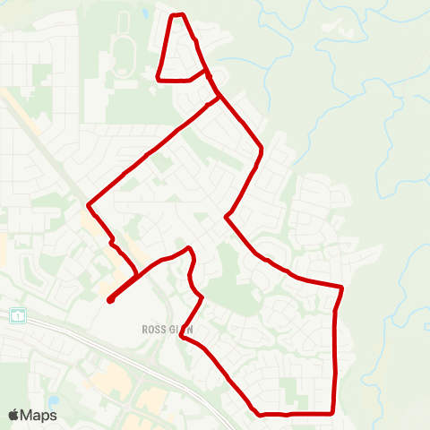 Medicine Hat Transit Ross Glen map