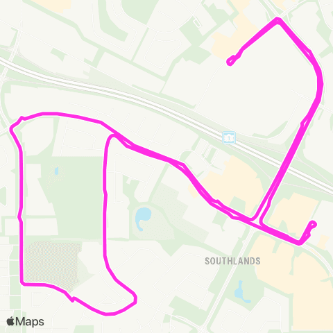 Medicine Hat Transit Southlands map
