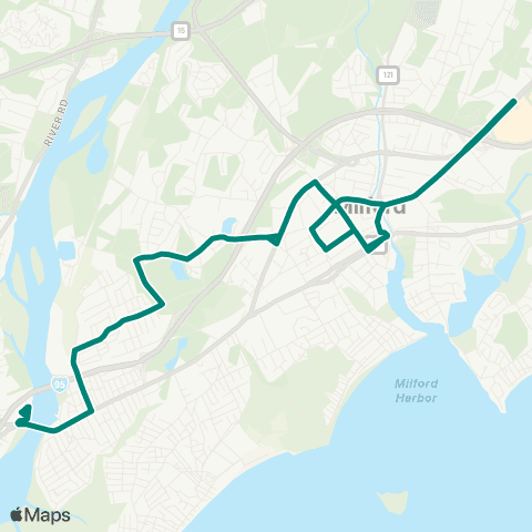 MTD Milford Center-Milford Center map