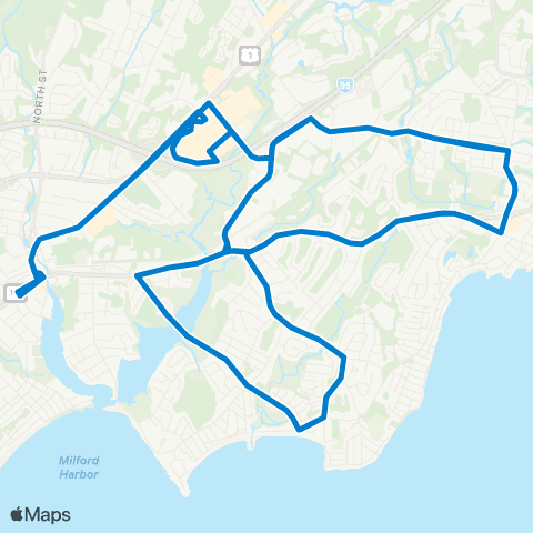 MTD Milford Center-Milford Center map