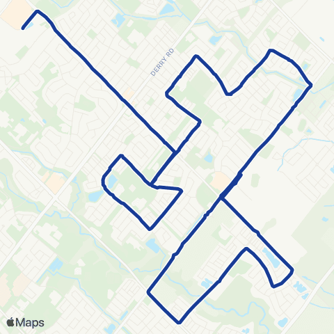 Milton Transit School Extra map